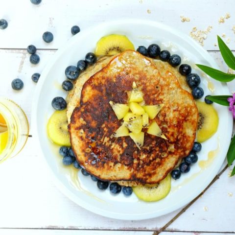 healthy pancakes - simple - easy - 3 ingredients