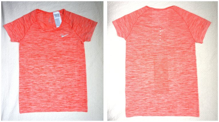  Nike Dri-FIT Knit Women's Short Sleeve Running Top Orange