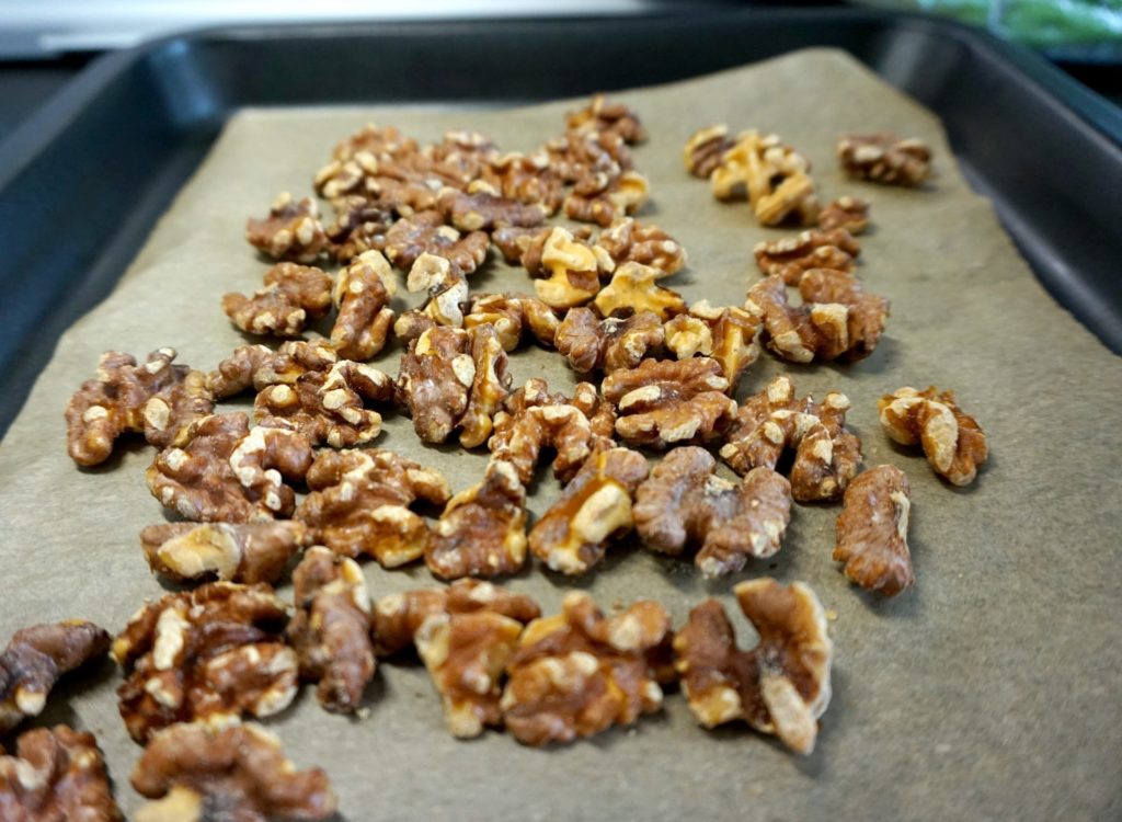 Image of roasted walnuts from article Delicious and Simple Healthy Pumpkin Cookies Recipe