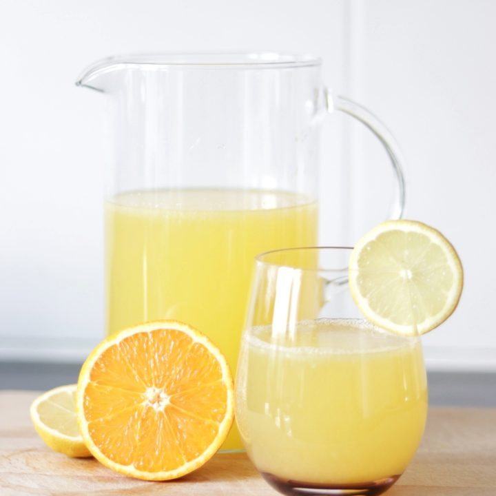 Energizing and hydrating electrolyte drink {with ginger}