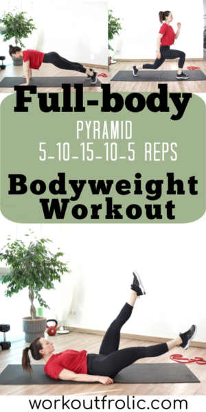 Pin for Brutal 25 min Full-Body Bodyweight Pyramid Workout
