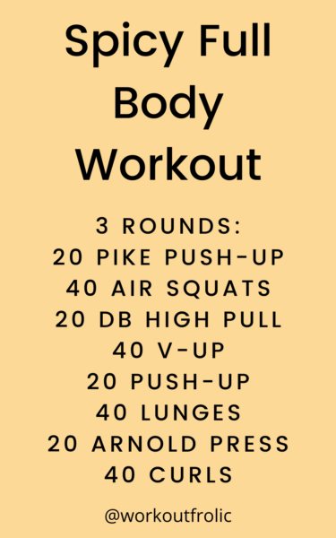 Spicy Full Body Workout - WorkoutFrolic