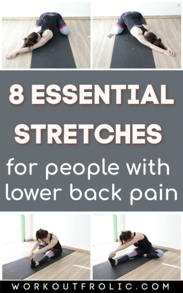 8 essential lower back stretches to relieve lower back pain - image demonstration of exercises
