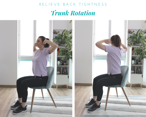 Seated trunk rotation back stretch demonstration from article 