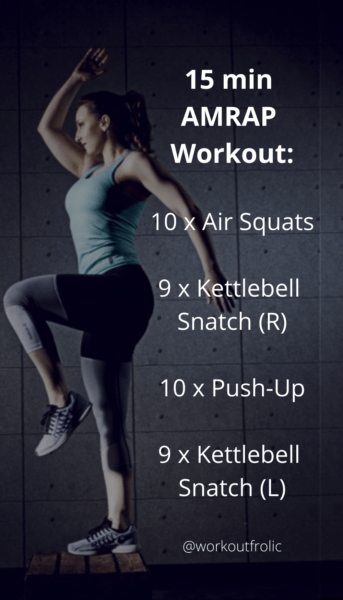 pin for 15 min Single Kettlebell Full Body Workout