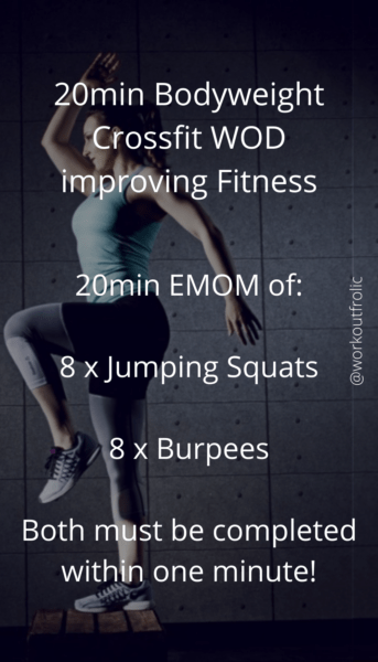 Pin of Simple and Brutal 20min Bodyweight Crossfit WOD