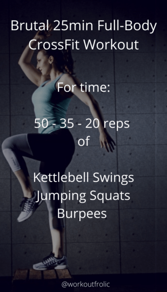 Pin of Brutal 25min Full-Body CrossFit Workout