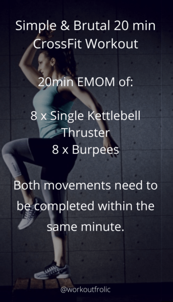 Pin of Simple and Brutal 20min CrossFit Workout