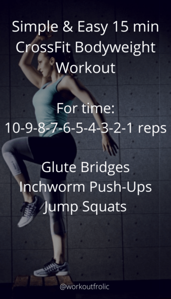 Pin of Simple and Easy 15 min CrossFit Bodyweight Workout