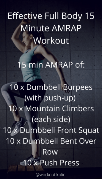 Effective Full Body 15 Minute AMRAP Workout
