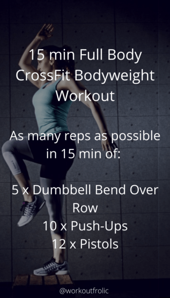 image of 15 min Full Body CrossFit Bodyweight Workout
