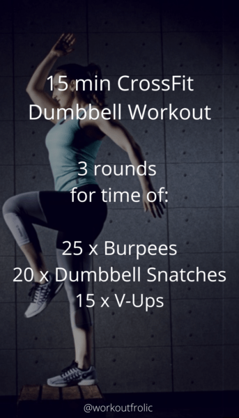 Image of a 15 min CrossFit Dumbbell Workout