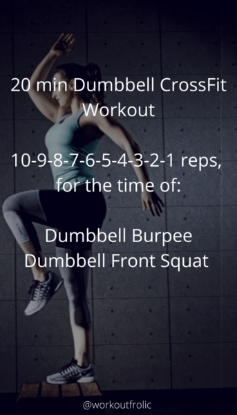 image of 20 min Dumbbell CrossFit Workout